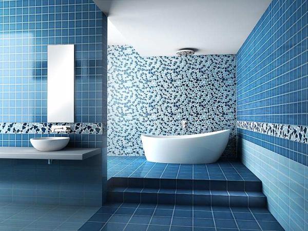 Large blue bathroom wall tiles | Reasonable price, great purchase