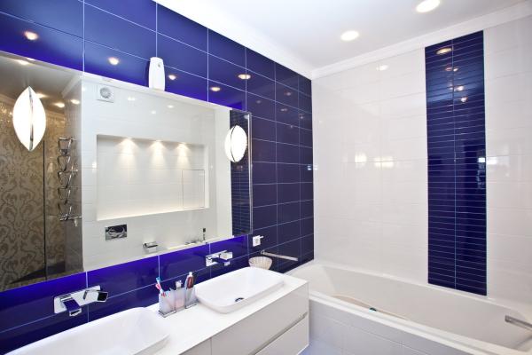 Buy and price of large navy bathroom tiles