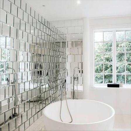 Buy large mirror tiles bathroom + best price